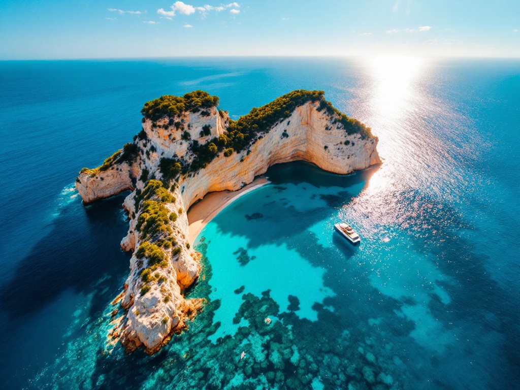 Hidden coves and secluded beaches along the Mediterranean coastline - yacht charter paradise