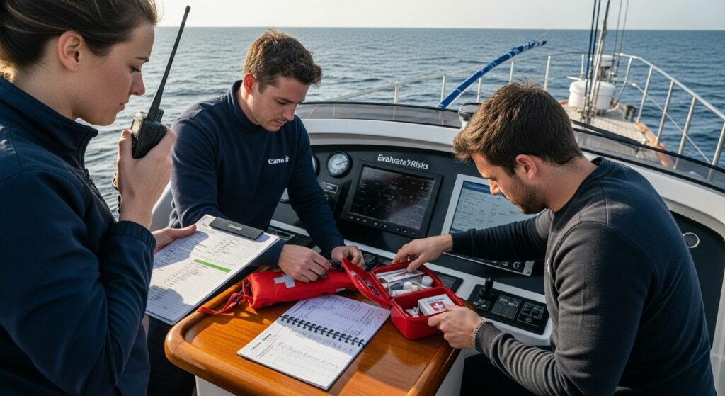 yacht emergency equipment check