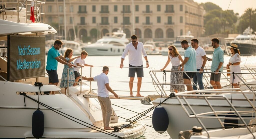 yacht season mediterranean marina