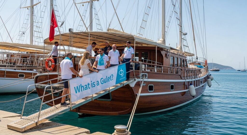 gulet sailboat harbor