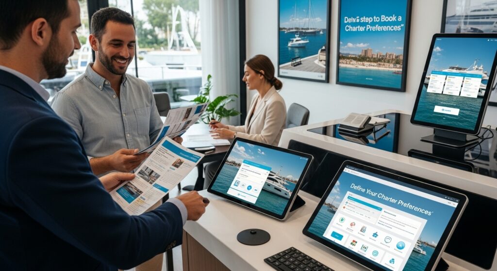 book yacht charter process